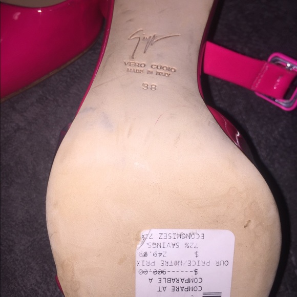 Giuseppe Zanotti neon pink heels - Picture 2 of 3
